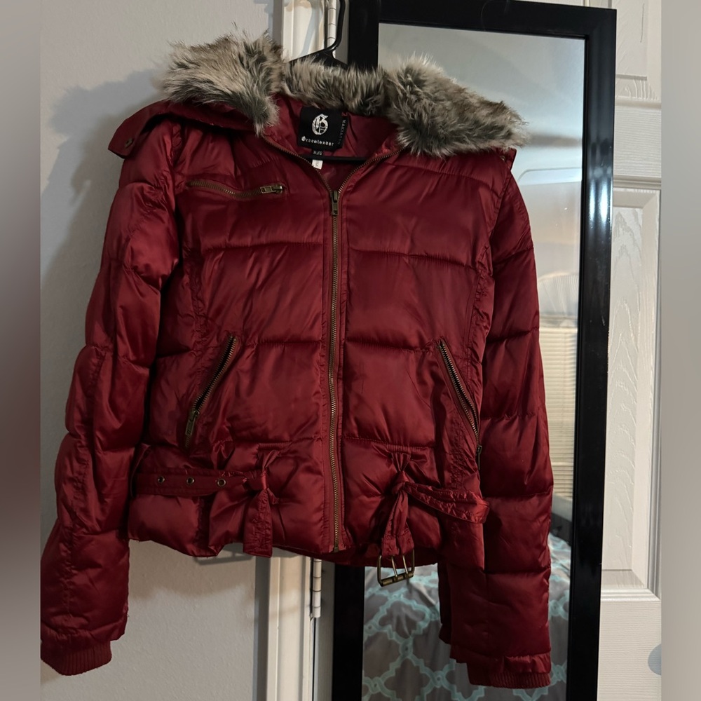 EUC❤️Greenlander❤️ Makiatto Quilted Puffer Coat Red Size XL
